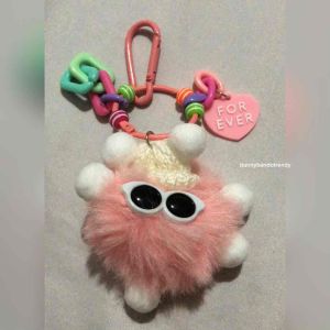 Móc Khoá Lông Thỏ Hình Quái Vật Đáng Yêu Dễ Thương Phụ Kiện Túi Xách - Monster Doll Small Pendant DIY Keychain