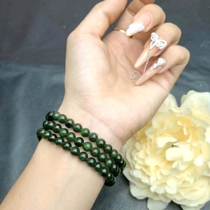 chuỗi 108 hạt 6li Ngọc bích Canada