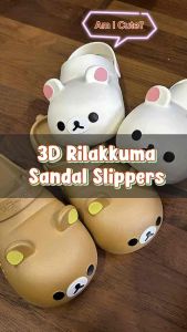Cute 3D Cartoon Women Comfy Shoes Women Perempuan Slip-On Slippers Office School Kids Women
