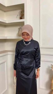 Dress Dyra Silk Satin Premium Viral Gaun Pesta Kondangan Lamaran Terlaris