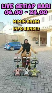 MAINAN ANAK SCOOTER DUDUK BERDIRI EXOTIC HB 213 STOLLER 4IN1 BISA LIPAT ADA LAMPU MUSIK