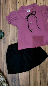 Two Mix - Setelan Anak Perempuan - Rok Blus Set Anak Cewek XF03 XF04