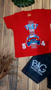 Two Mix Setelan Anak Laki-Laki Katun Adem 3-5 Tahun PM02