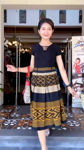 GOLD SERIES - Rok tenun pendek - rok panyung - rok motif - rok tenun - lebaran - rok pendek - rok santai