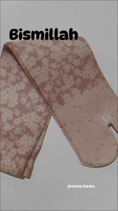 Ihana (Lusinan) kaos kaki jempol Printing coksu panjang L sebetis kaos kaki wanita Muslimah jempol dewasa