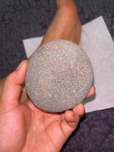 Natural Stone Body Scrub | Smooth Hilod Stone | Modern Home Spa & Foot Care Essential | Reusable Natural Bath Accessory