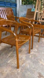 Kursi Cafe Selly Bubut Kayu Jati Model Selly Kursi Murah Real Picture