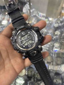MIRETE Jam Tangan Pria Digital Sport bahan Tali Karet Water resistant Free Box Realpict By Dumai.store