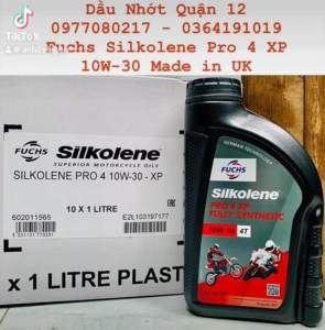 [XẢ HÀNG] Fuchs Silkolene Pro 4 10W-30 Nhớt Cao Cấp Xe Số - Tay Côn MADE IN UK