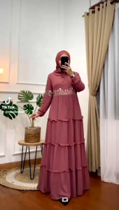 MF COLLECTION OFFICIAL - NURRA GAMIS - GAMIS BAHAN CERUTY PREMIUM - GAMIS MUSLIMAH - GAMIS PESTA - Gamis Terbaru