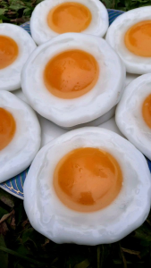 Replika Makanan Telur Mata Sapi: Mainan Anak & Dekorasi Meja Makan