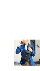 Mens fashion bagchest /cross bag Double Compartment With USB Wire Double Compartment SIZE: 12inch x 5.3inch x 5inch