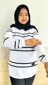 KAOS WANITA OVAL KEKINIAN / PAKAIAN WANITA LENGAN PANJANG MOTIF TERBARU KAIN KATUN COMBAD ADEM