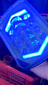 LAMPU LED DAYMAKER KOTAK 7 INCH JEEP FEROZA L 300 TAFT USA IDM