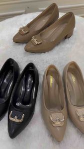 Sepatu Dearva Lusica PL03 heels tapak tahu 5 cm bahan dove import premium