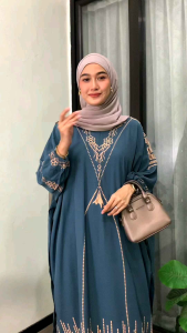 Kaftan Motif Jeddah Rayon Tebal Jumbo Ld 180 cm
