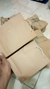 50 PCS Paper bag coklat polos tas souvenir hajatan