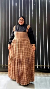 Zeba | Aminah Gamis Rayon Diamond Jumbo BB 70 - 150 kg LD 120 - 150 PB 145+ Maxi Dress Wanita Katun