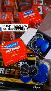 Bestpatch Tiny Round 25mm/Tambal Ban tip top ban dalam/isi 100