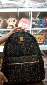 Balo nữ thời trang vải dạ kim tuyến cao cấp mã 2369 size 39*33cm