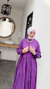 Gamis Twill Bg Collection Motif Jovita: Gamis Bahan Nyaman untuk Acara Formal