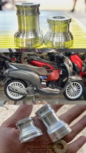 BOSH TROMOL DEPAN SCOOPY RING 12 UPGRADE KE RING 14 16 17 BAHAN FULL ALUMINIUM CNC BERKUALITAS