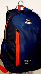 Elbrus - Tas Ransel Mini Daypack Fungsional Kapasitas 10L + Rain Cover Basic Trendy Polos "TEXAS" Series Backpack