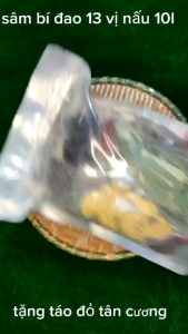 Sâm bí đao 13 vị nấu 10 lít nước tặng táo đỏ