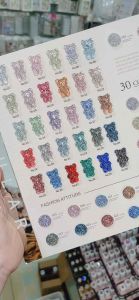 Set sơn gel nhũ Flash 30 màu MILAN chai sơn 15ml ( tặng kèm bảng màu)