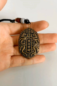 实心黄铜 奉旨发财钥匙扣 加厚精工款 皇帝御赐天天发财 送礼自用 纯黄铜激光雕刻 钥匙扣锁匙圈吊饰 招财风水 FengShui KeyChain