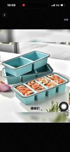 硅胶分格保鲜盒厨房微波炉加热保鲜盒家用冰箱收纳密封餐盒
