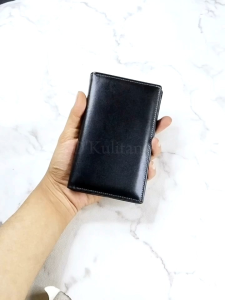 Dompet Kulit Pria 3/4 100% Kulit Tanpa Slot Tengah