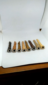 Pipa once padutan varian ulir 7cm kemuning gading kelor Jawa setigi Bidara sonokeling galih asem kelor emas dewandaru j02