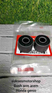 Bosh Arm Arem Mounting Mesin Sepasang 2PC Motor Honda Genio Delux Scoopy New 2020 - 2024 Beat New LED (Rubber Link Stoper KOJ)