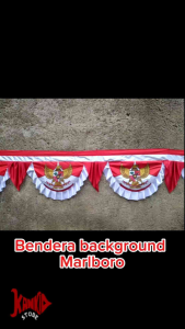 Bendera Background merah putih garuda [Marlboro] - Perlengkapaan Hari Kemerdekaan