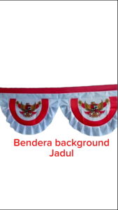 Bendera Background garuda merah Putih (Jadul) - PErlengkapan Hari Kemerdekaan