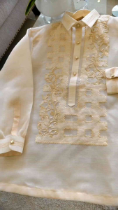 BARONG TAGALOG FOR MEN / MODERN BARONG PURE EMBROIDERED BARONG FOR MEN
