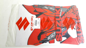 STRIPING STIKER LOGO EMBLEM GSX R150 HITAM 2017 ASLI ORIGINAL