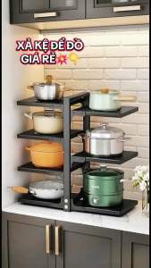 Kệ Giá Để Xoong Nồi Chảo 2-3-4-5 Tầng Có Thể Điều Chỉnh Dùng Để Trên Kệ Bếp Gầm Bếp🔥🔥tiện dụng