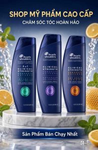 Dầu gội Head & Shoulders Clinical Strength 2-in-1 Chăm sóc tóc hoàn hảo | - Chống gàu | - Chăm sóc tóc | - Chống ngứa | - Chống bết dính | - Chống rụng tóc | Sản phẩm bán chạy nhất