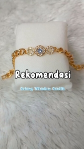 Medanbro Acc-1561: Gelang Tangan Wanita Rantai Gelang Titanium Mata ZC Cakep