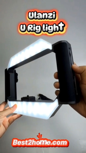 Ulanzi U-Rig Light Smartphone Video Rig ไฟ LED ไฟสำหรับถ่าย Vlog ที่จับมือถือ พร้อมรีโมทบูลทูธ ประกัน 1 ปี