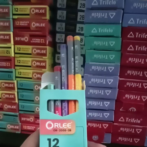 Pensil 2B orlee isi 12pcs bermotif