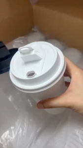 ฝาปิดแก้วพลาสติกแบบ 2in1 ปาก 90mm ใช้ได้ทั้งยกดื่มและเสียบหลอดไข่มุก ยกลัง 500 ชิ้น