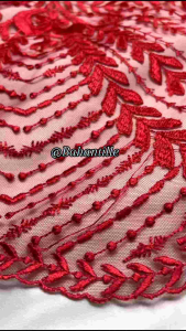 Murah! Tulle bordir Elisab modern/ Bahan kebaya motif elisab terbaru!