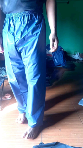 Celana Mantel /Jas Hujan Bahan PVC Karet 025 Lentur Elastis