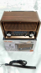 Retro multi-band radio with flashlight multi-functional Rechargeable Bluetooth USB TF Card slot MP3 playback HR-29BT