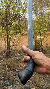 Parang Penebas Semak 70cm Baja Per Sepuh Air