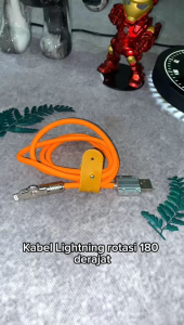 FLUFFY - Kabel Data Pengisian Cepat 240W Fast Charging rotasi 180° for iOS