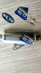 Silincer Knalpot ELYA Racing Oval Inlet 38mm Ngebas Adem